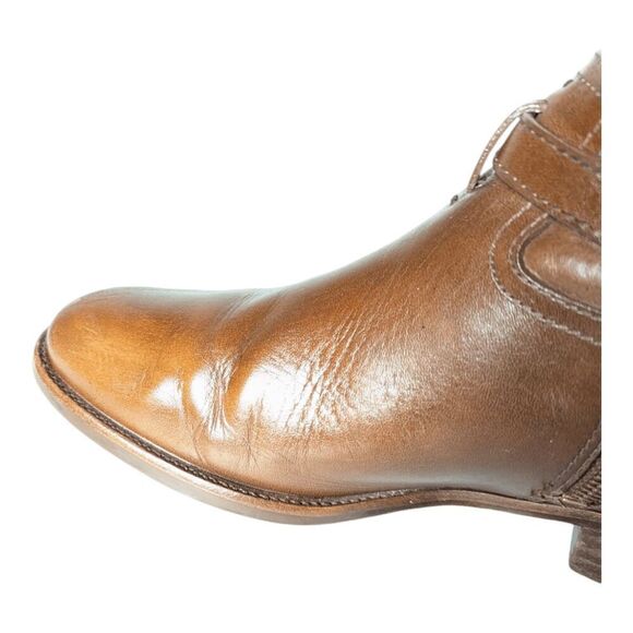 TORY BURCH Nadine Tall Brown Leather Riding Boot Size 8M - Picture 12 of 14